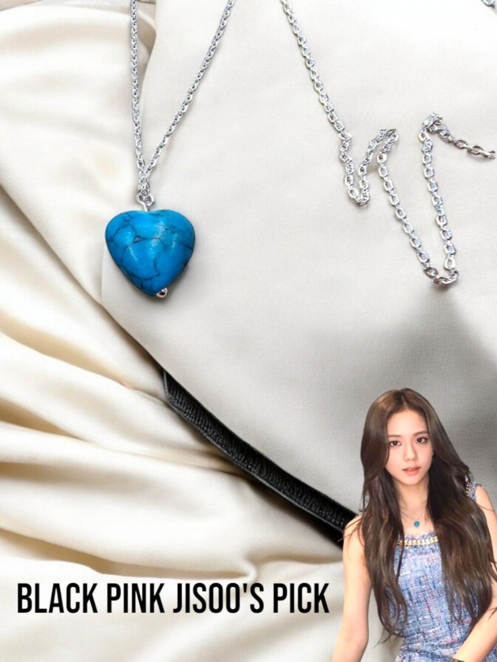 BLACKPINK JISOO'S SILVER NECKLACE